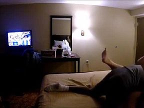 My wife Savannah struggling to take an 11-inch thick BBC