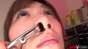 Ryo Kitakata Nose Has No Idea What's Coming: Clamp, Spreader, Tongue... and the Doctor Tsubaki Kato Addicted to the Smell