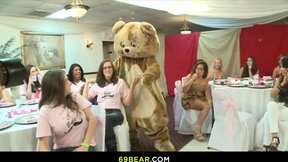 This bride and her friends gone crazy when the male stripper appears!