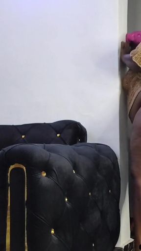 Key moment from &quot;Fat Ass Ebony Cleaning Lady Naked Home Cleaning - Mara Exotic&quot;