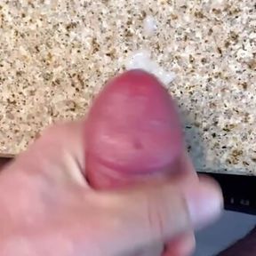 Toilet jerking off.  Fuck my hand and cum hard.