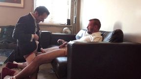 hot daddy fuck his newest twink recruit after his first day