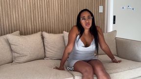 Hotwife Leyne Rodriguez slays in her first porn audition with huge cock, cumshot, and doggystyle!