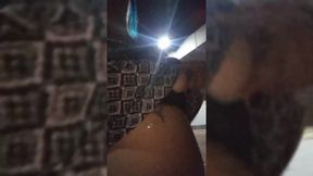 Gotic Argentine neighbor showcases bouncing tits in public