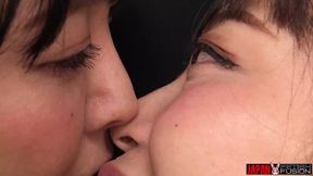 Bad Breath and Nose Licking Lesbian Play - Arisa Hanyu &amp; Yuka Asami