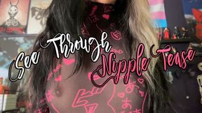 See Through Nipple Tease (with Fabric ASMR)