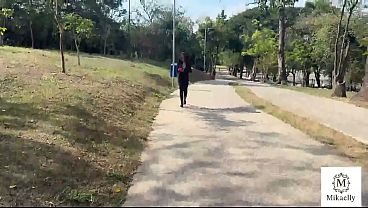 Brazilian Girl Casadinha safada, diz que vai correr e fode com amante do parque. Novinha safada, encontra o Tony Tigr&atilde_o na pra&ccedil_a e leva uma surra de rola do pauzudo.