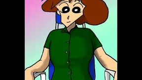 Shin Chan Anime Fun With Misae's Huge Tits In Steamy Hentai Scene