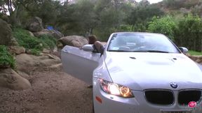 Lesbians Get Steamy Outdoors While Stuck in the Middle of the Road