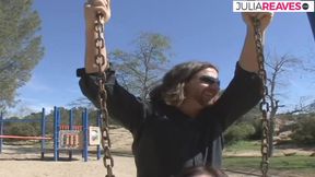 Skinny babe enjoys sitting her tight pussy on a huge dick