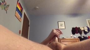 Tattooed Trans Lubes Cock First Time Gushes Wild