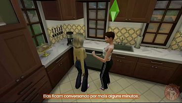Epis&oacute_dio 2: Novinha perdendo a virgindade com idoso e aluna safada dando para o diretor / Novela Visual PT-BR estilo RPG com Narra&ccedil_&atilde_o / The Sims