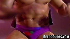RetroDudes.com - Stunning Vinnie Marino milks his cum with relentless wanking action