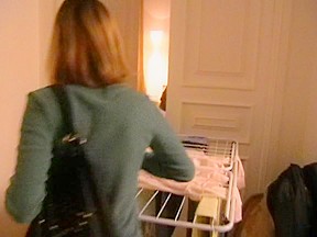 Fucking a babe in fishnet body-stocking