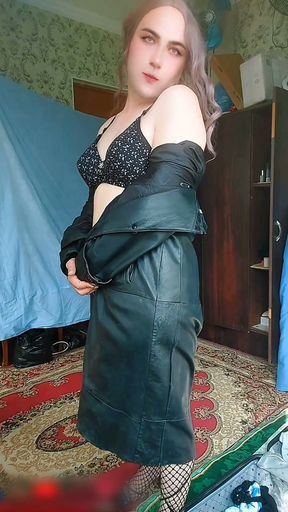 Blue Dress Crossdresser Sexy Slut Sissy Gay Boy Twink Big Butt Booty Ladyboy Femboy Shemale MTF LGBT   Clip 1