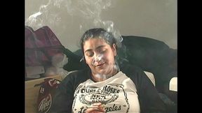 samantha chubby latina non-nude sfw smoking clips pt 1