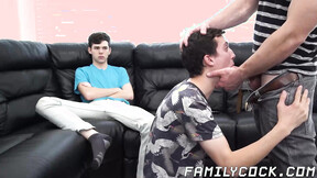 Bi Sex guys Dakota & Jack devour Greg McKeons commanding prick