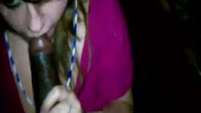 Emo whore treats my big black cock like a lollipop