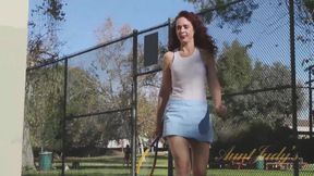 AuntJudys - 43yr-old MILF Sable at the tennis club