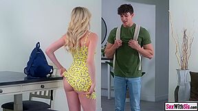 Cecelia Taylor And Petite Teen - Joyful Stepsister Fucks Big Male Pole Stepbro