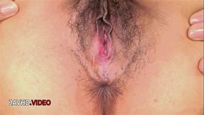 Sultry JAV Star Makiko Showcases Her Hairy Pussy in Seductive Performance