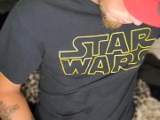 Starwars freak masturbating to starwars porn