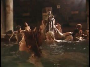 Amazing orgy in the swimming pool