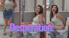 Caught You Watching While Desperate POV Bathroom