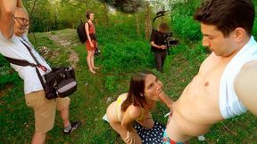 Amateur Public Sex For A Crew Of Film Makers