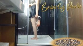 Beverly Peach Pampers Her Feet in the Hotel Room