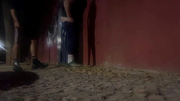 Amateur horny boys street encounter
