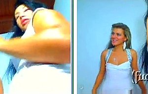 Three legal teens going drinking topless