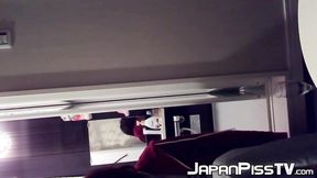 ”Cute Japanese pissing on the floor & then cleaning up”