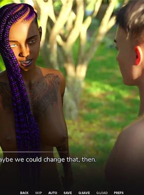 Taboo University - Big Titty Emo College Girl Gets Conforted by Busty Black Girl with Tattoos