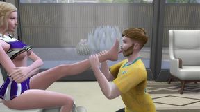 universitaria entra para a equipe e e fodida pelo treinador no ginasio. the sims