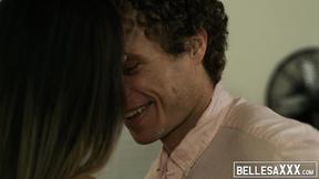 ”Big natural titties on inked hot girl Athena Faris hammered”