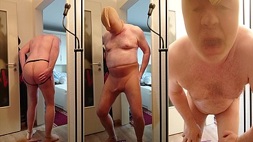 Carmen Nylonjunge ist Geil in Feinstrumpfhose