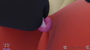 Gay 3D big cock rips furry’s ass apart in animated fury