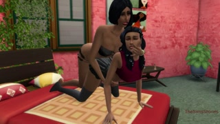 Sims 4, Indian lesbian milf stepmother caught stepdaughter masturbating