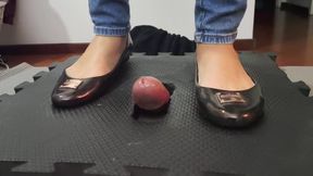 Cock Crush Dance Flat Ballerinas | Ignoring What's Beneath Her Feet