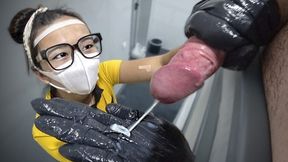 Slutty OLDER WOMAN humiliates maids at outdoor festival