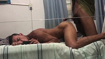 Chupando meu cu