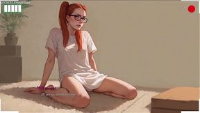 Busty anime wife gets her buns stretched by a huge BBC dildo