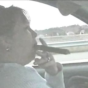 Huge Cigar In The Car