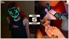 Masked 'Purge' Metal Head Babe Gets Her Feet Licked and Sucked Lesbian Foot Worship In Mexico - ASMR FOOT WORSHIP SOUNDS - LESBOS PODES VOL 5 - MAYA VS LUNA - HALLOWEEN SZN - COLLECTORS EDITION - 1080P