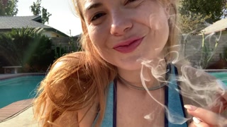 JOI POV I am your Lesbian StepDaughter in yoga pants, outdoor nudity porn star Siouxsie Q freckles