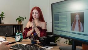 Redhead xxx with perfect Miss Olivia from Loan4k