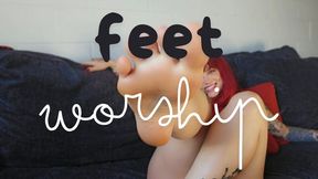 Foot Fetish Fantasy - Worship My Seductive Soles Up Close - Ginger Rae - female domination - femdom pov - feet fetish - feet worship - foot play