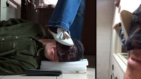 head trampled under flat sabot with Sonia.