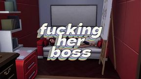 Jennifer's Redhead Creampie after Boss Anal Fucks her in The Sims 4